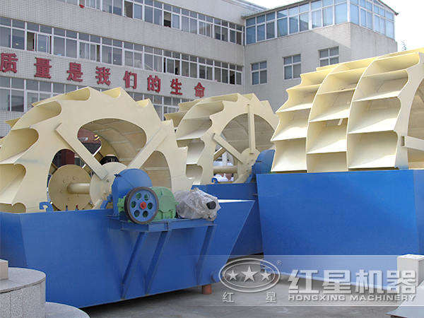 洗瓜米石的輪式洗砂機(jī) 洗瓜米石的輪式洗砂機(jī)