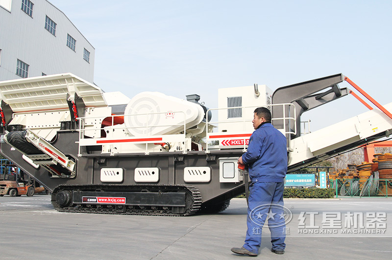 移動式石子生產線設備履帶行走，價格實惠，用戶現場咨詢