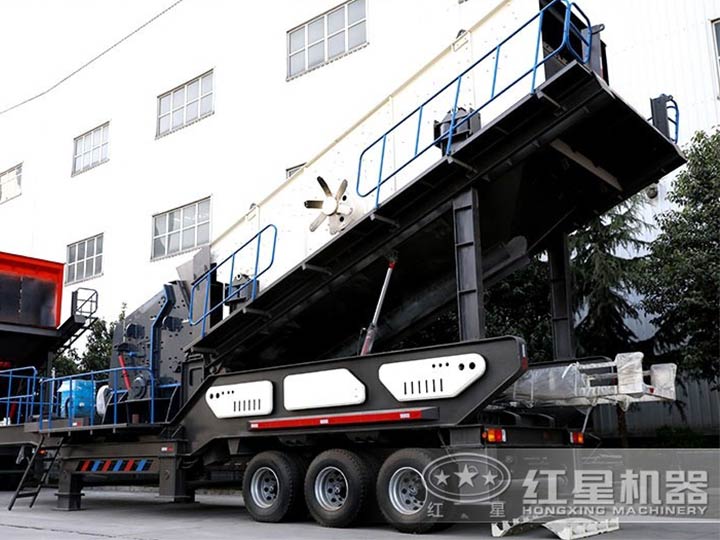 車載廢舊混凝于處理機--車載移動反擊破，二段破碎環保