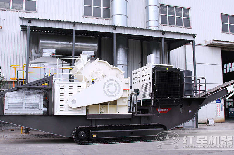 鵝卵石細碎制沙的可移動履帶破碎機 style=width:720px;