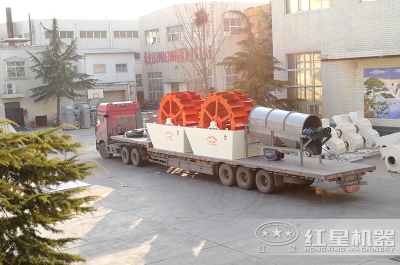 一套洗沙機械設備發往河南周口 一套洗沙機械設備發往河南周口