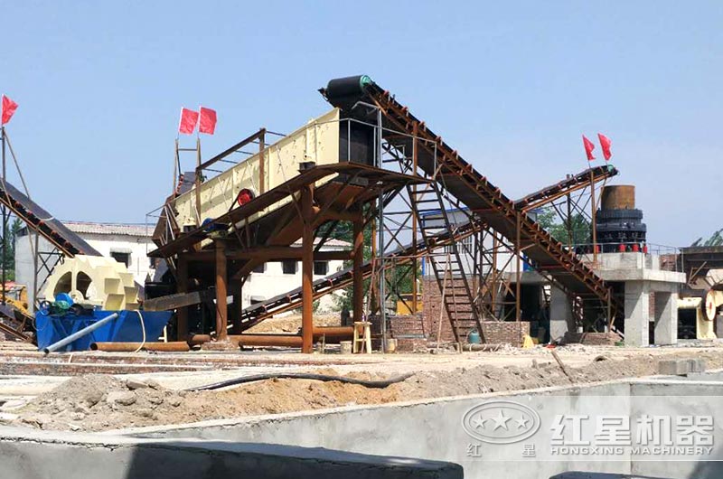 河南客戶花崗巖破碎制砂生產線 河南客戶花崗巖破碎制砂生產線