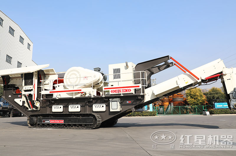 輪胎式青石移動(dòng)破碎站 輪胎式青石移動(dòng)破碎站