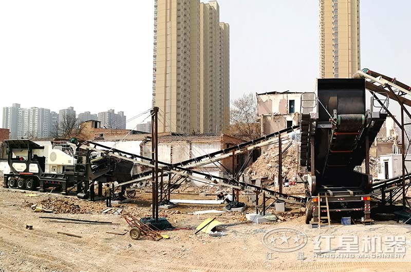 河南客戶建筑垃圾處理設備工作現(xiàn)場 河南客戶建筑垃圾處理設備工作現(xiàn)場