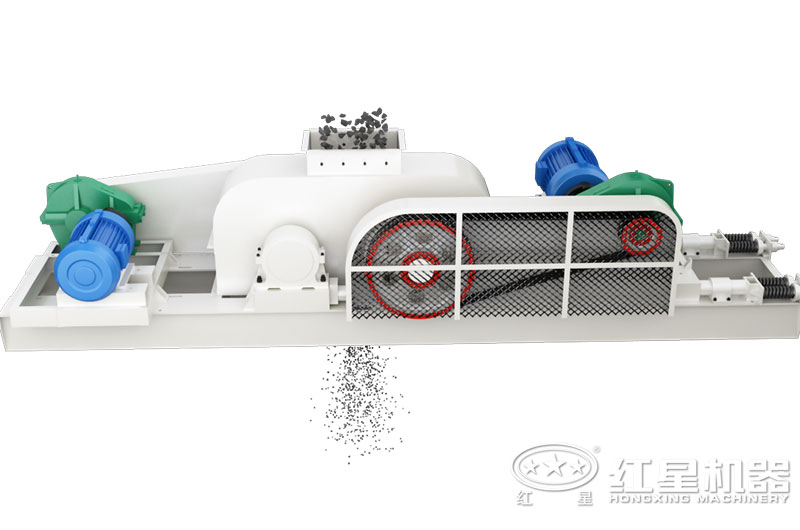 對輥制砂機(jī)工作原理圖 對輥制砂機(jī)工作原理圖