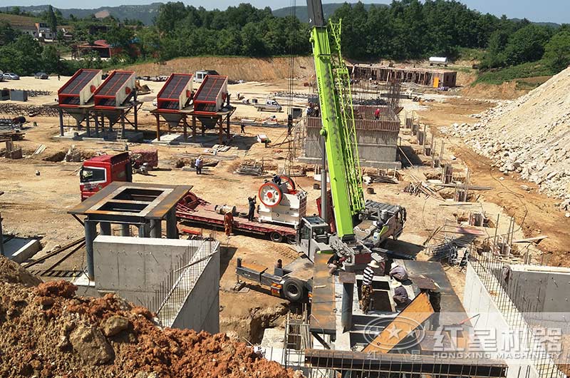 石子破碎生產客戶安裝現場 石子破碎生產客戶安裝現場