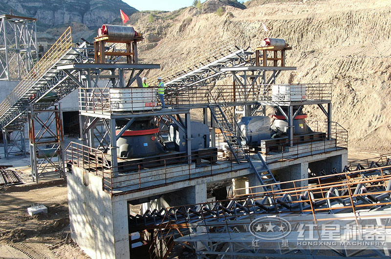 山西河卵石破碎現場 山西河卵石破碎現場