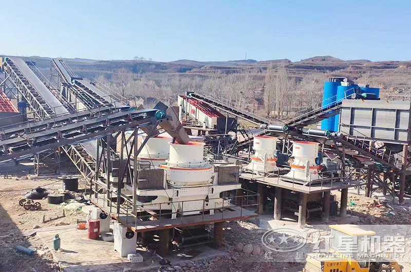 碎石破碎生產線客戶現場 碎石破碎生產線客戶現場